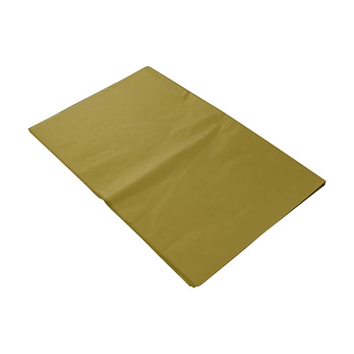 50 גליונות נייר משי 50X70 סמ צבע זהב