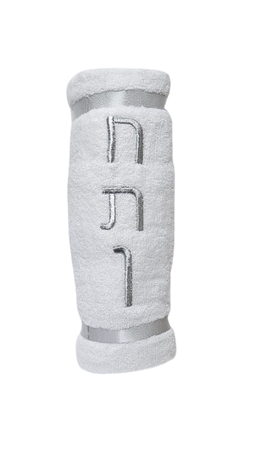 מגבת גוף חתן צבע כסף 70X140 ס"מ