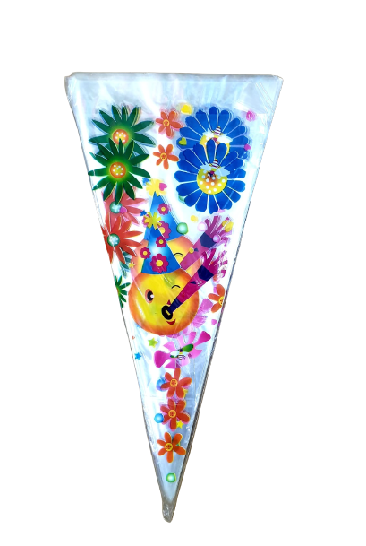 100 שקיות משולש צלופן סמיילי