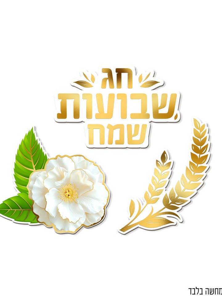 גיזרי נייר שבועות שמח לקישוט